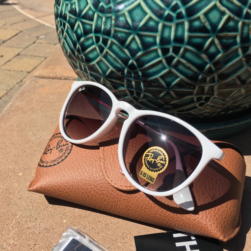 Ray-Ban White Erika Sunglasses